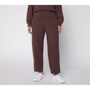 Anybody Women's Plus Sz Pants 2X Washed Waffle Modified Barrel Pant Brown